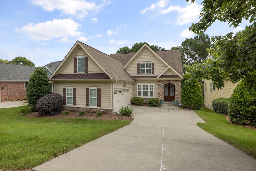 Classic American family home with well-maintained lawn